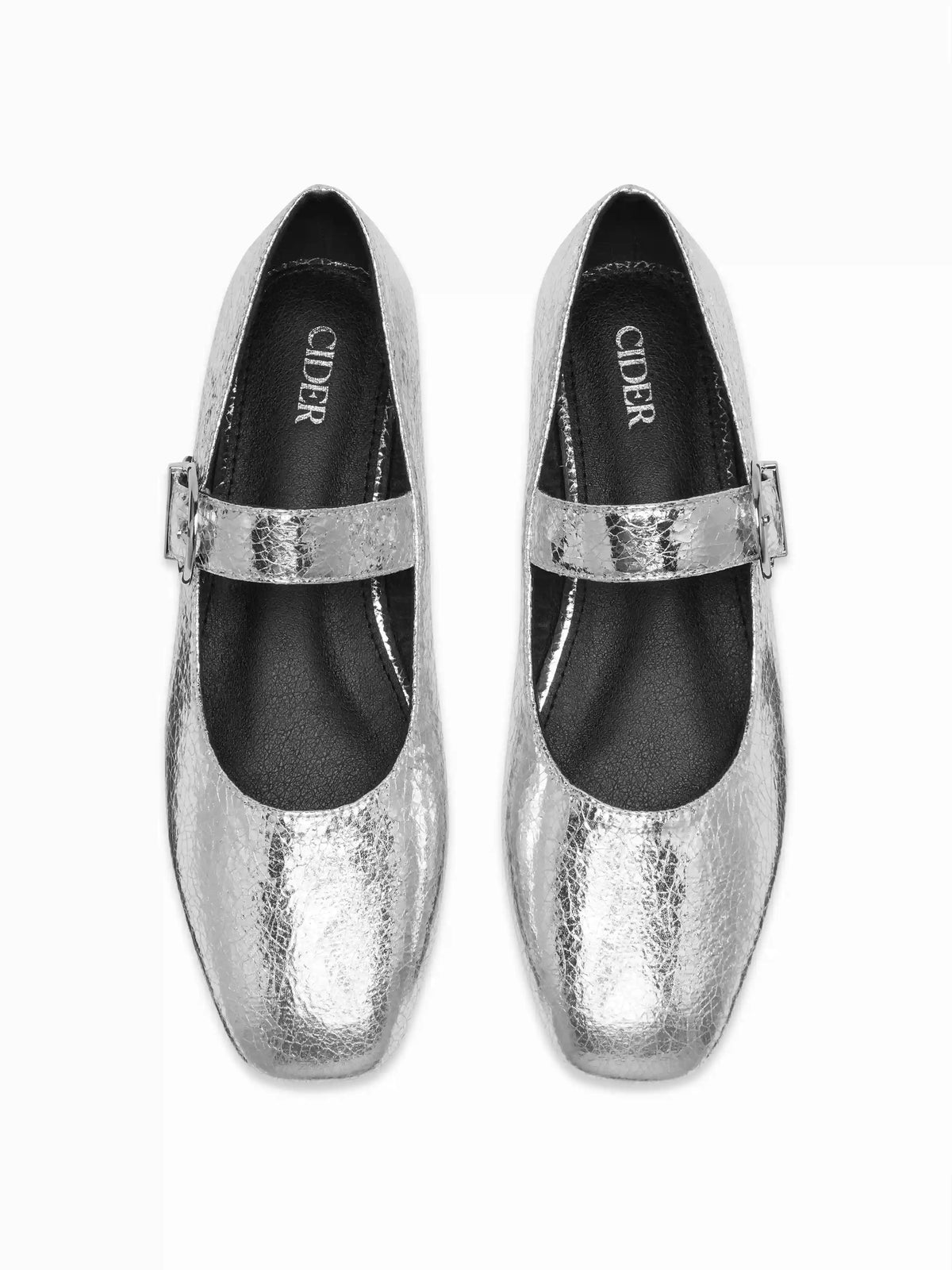 SQUARE TOE MARY JANE FLATS