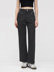 Denim Mid Rise Baggy Jeans