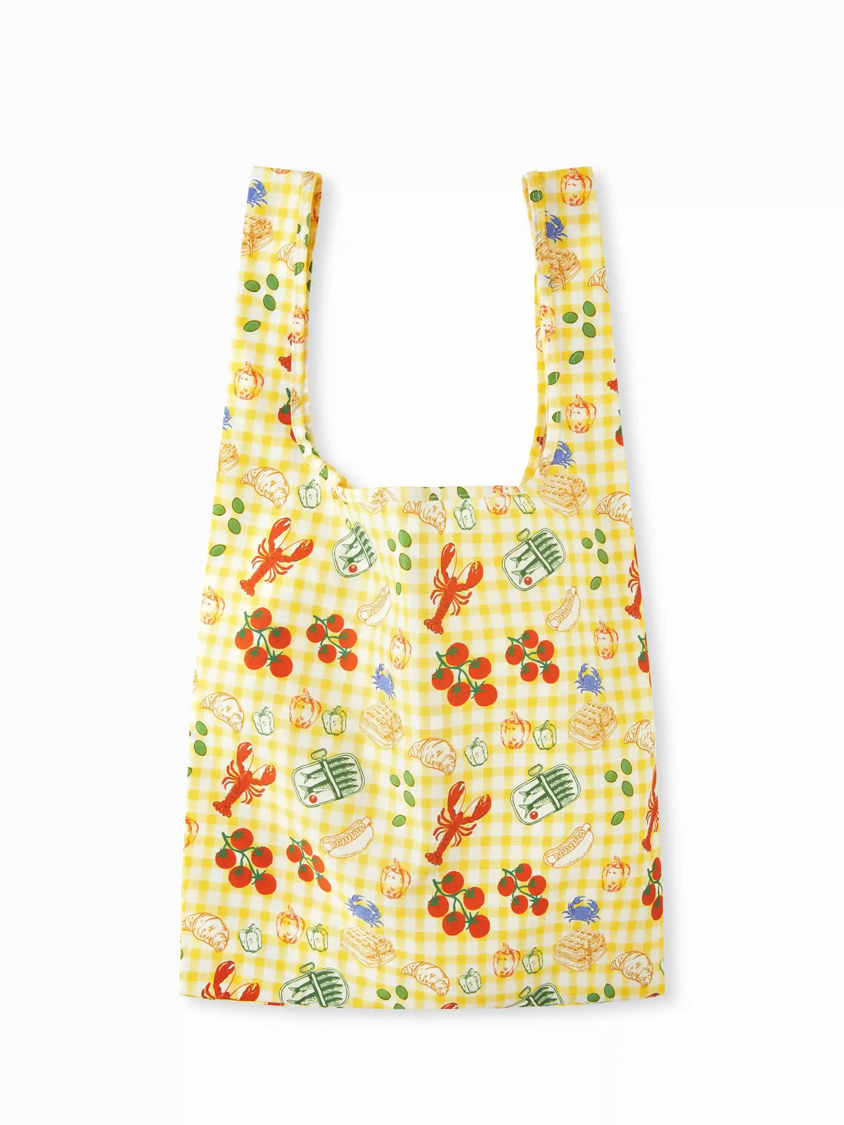 SEAFOOD & VEGETABLE GRAPHIC CARRYING BAG