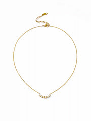 FAUX PEARL PENDANT NECKLACE
