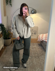 V-Neck Layered Blazer