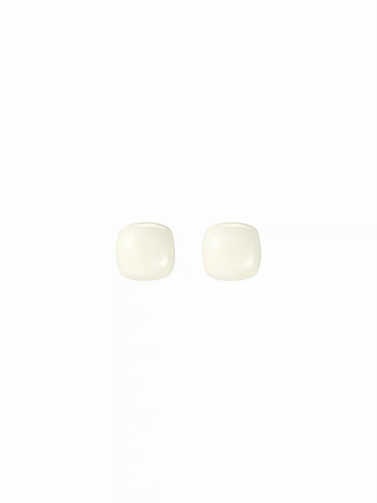 SQUARE RESIN STUD EARRINGS