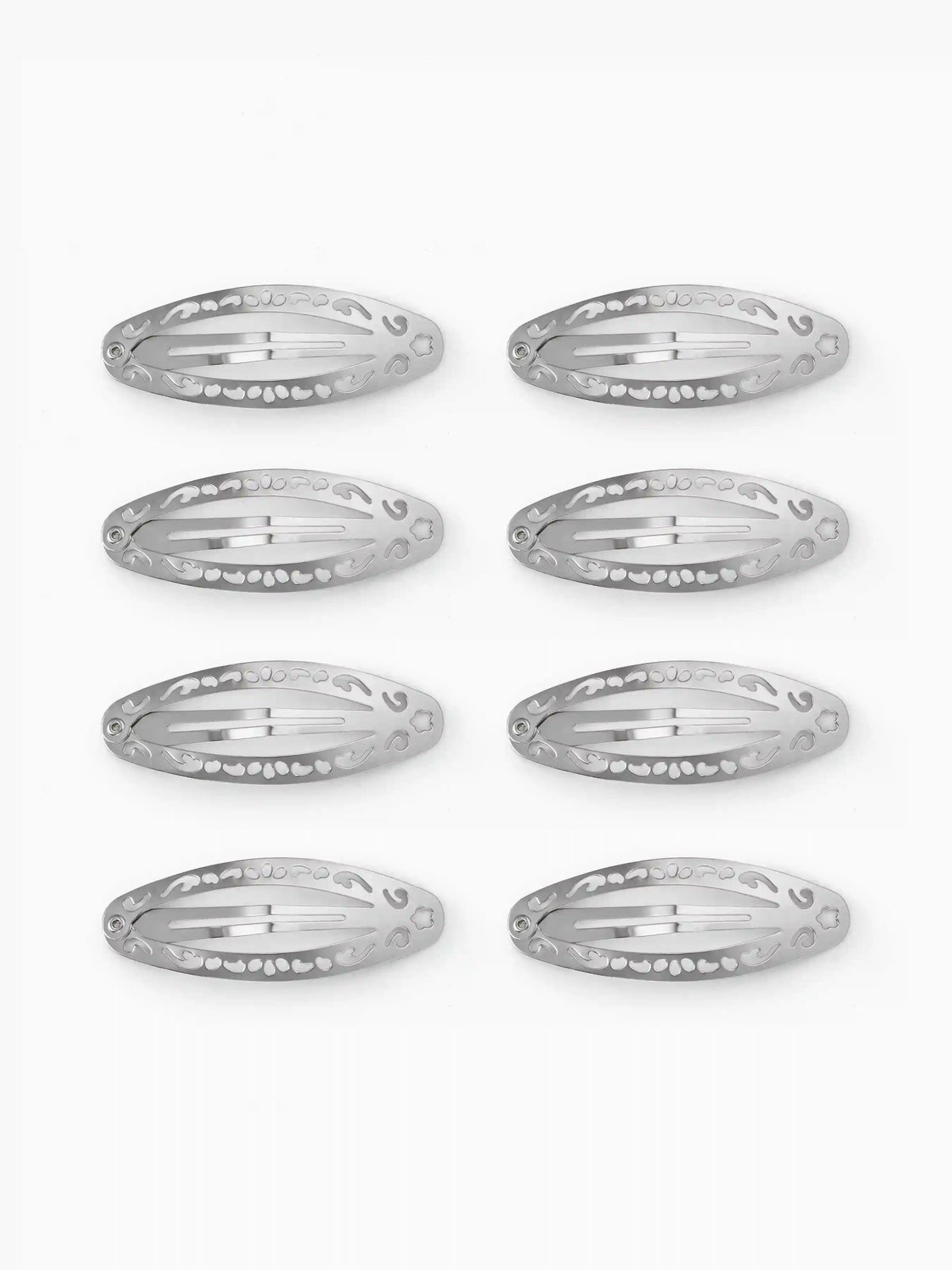 8PCS HOLLOW HAIR CLIPS