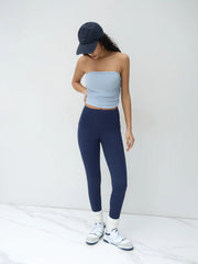 Bandeau Ruched Crop Top