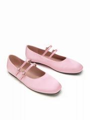 DOUBLE STRAP MARY JANE FLATS