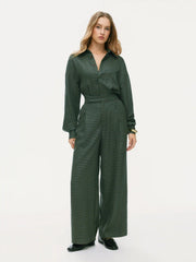 Houndstooth Straight Leg Jumpsuit