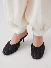 WOVEN MULE HEEL