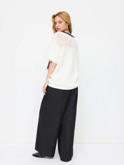 Wide Leg Pull-On Pant
