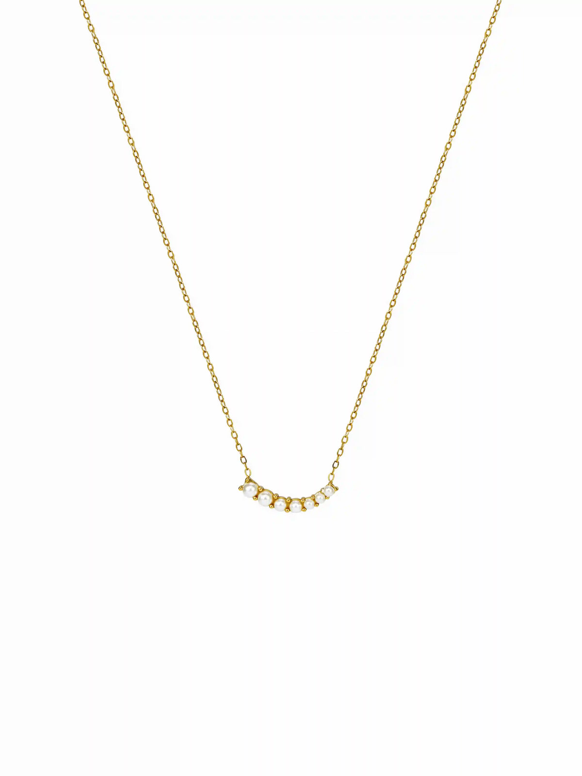 FAUX PEARL PENDANT NECKLACE