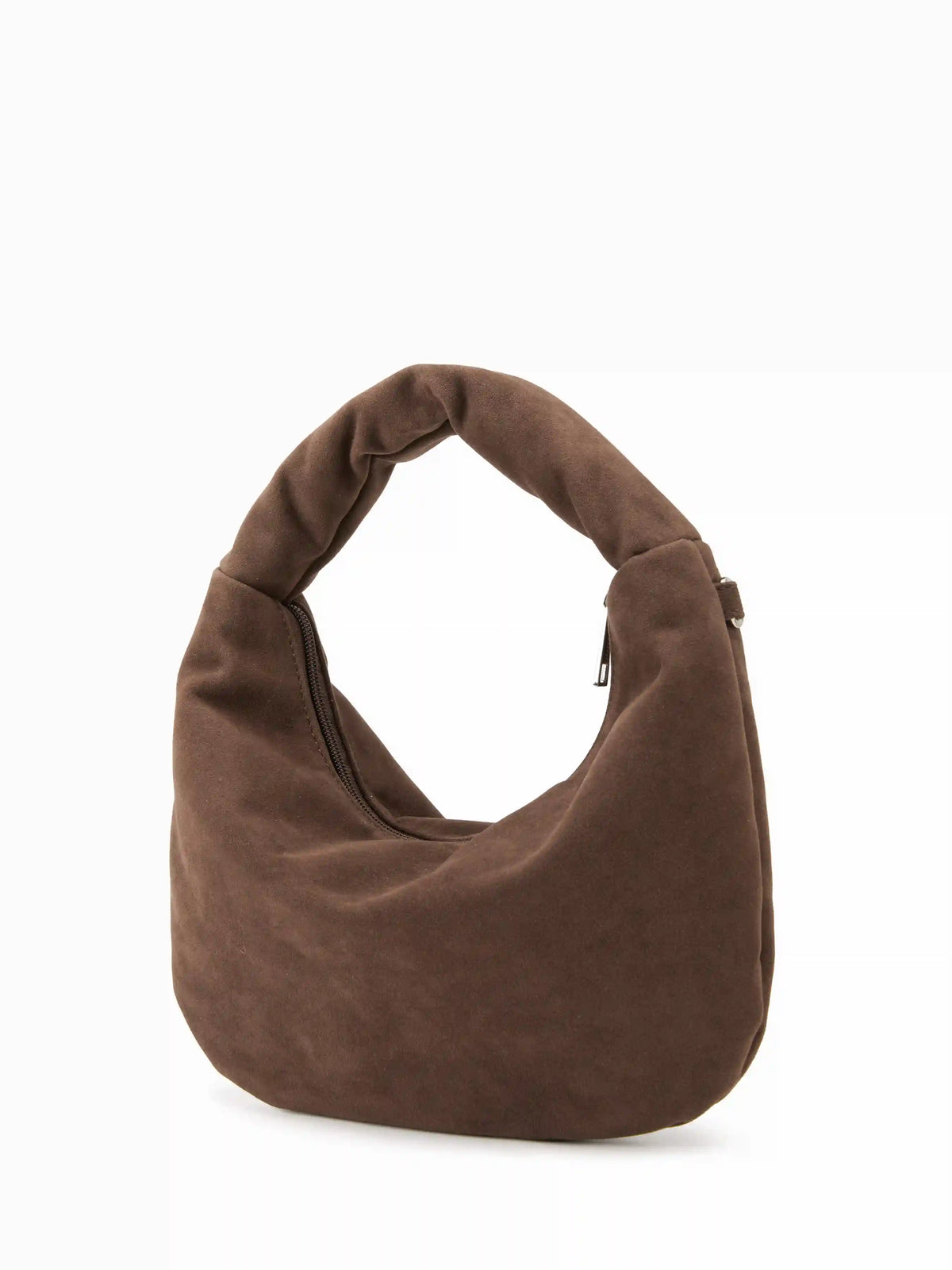 FAUX SUEDE HANDBAG