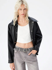 POLKA DOT SQUARE BUCKLE BELT