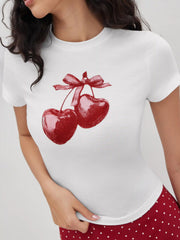 Cherry Graphic Short Sleeve Tee