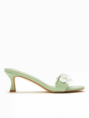 SEQUIN  DECOR HEELED SANDALS
