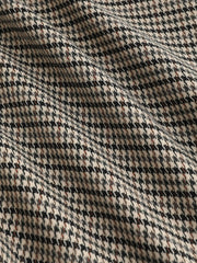 Houndstooth High Waist Split Mini Skirt