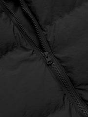 Zip Front Hooded Puffer Coat