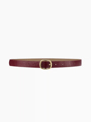 CROCODILE PRINT BUCKLE BELT