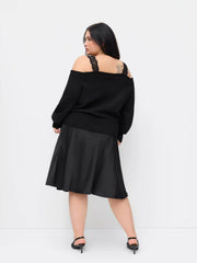 CIDER Lace Off-shoulder Sweater Curve & Plus