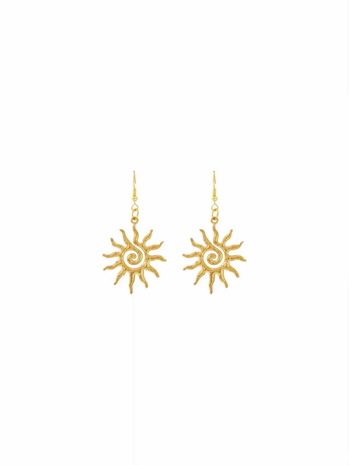 SUN PATTERN DROP EARRINGS