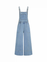Cider Denim Oversized Wide Leg Jumpsuit