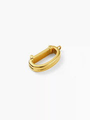 DOUBLE D-SHAPED STAINLESS STEEL BIKINI CHARM
