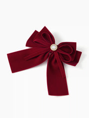 Bowknot Velvet Hair Clip