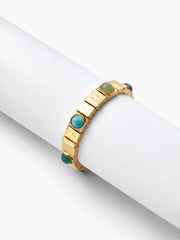 GEMSTONE DECOR BEADED BRACELET
