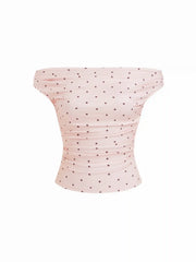 Off-shoulder Ruched Top