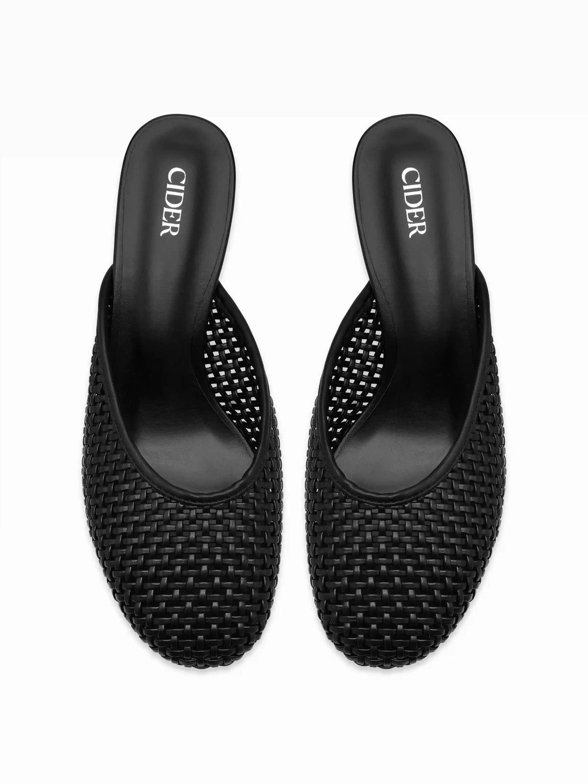 WOVEN MULE HEEL